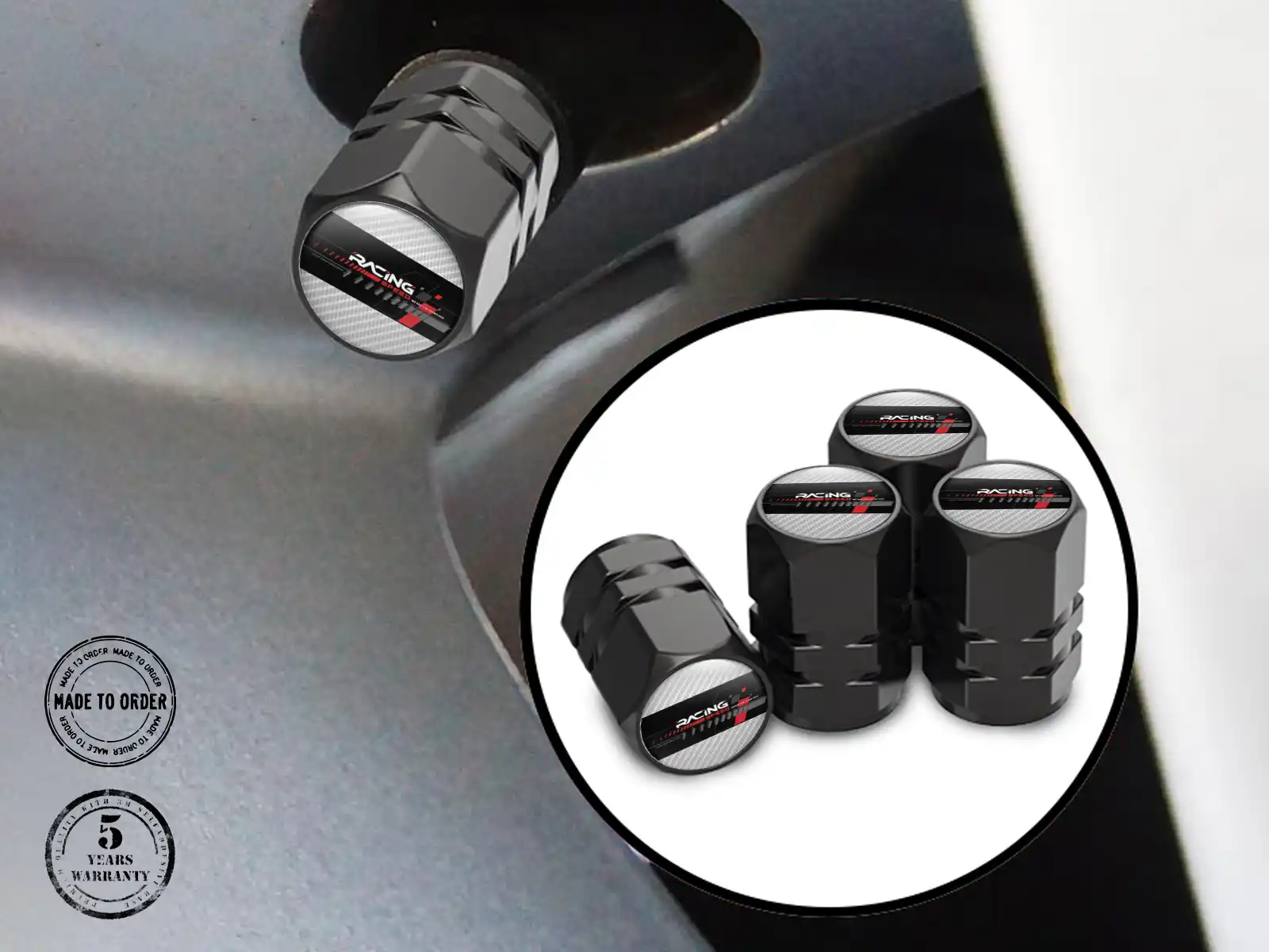 Wheels Valve Caps Cars Sports Design